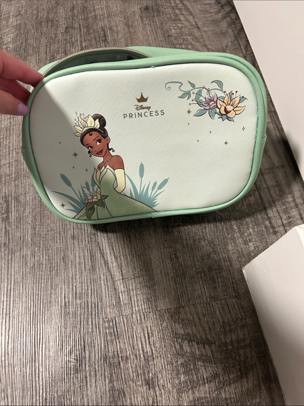 Light Green Princess Tiana Kids Accessory Pouch